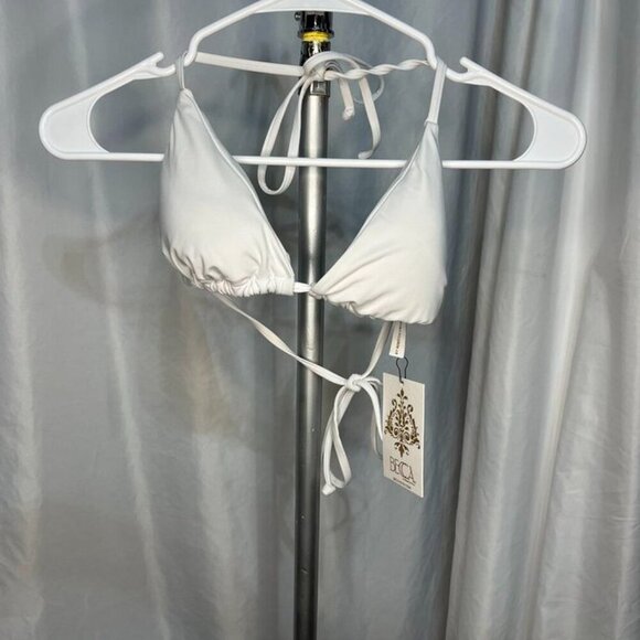 Becca White Bikini Set | Small Top / Medium Bottom NWT - Picture 4 of 16
